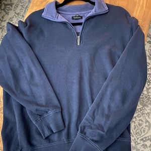 Van Heusen Collared Quarter Zip Sweater— Medium
